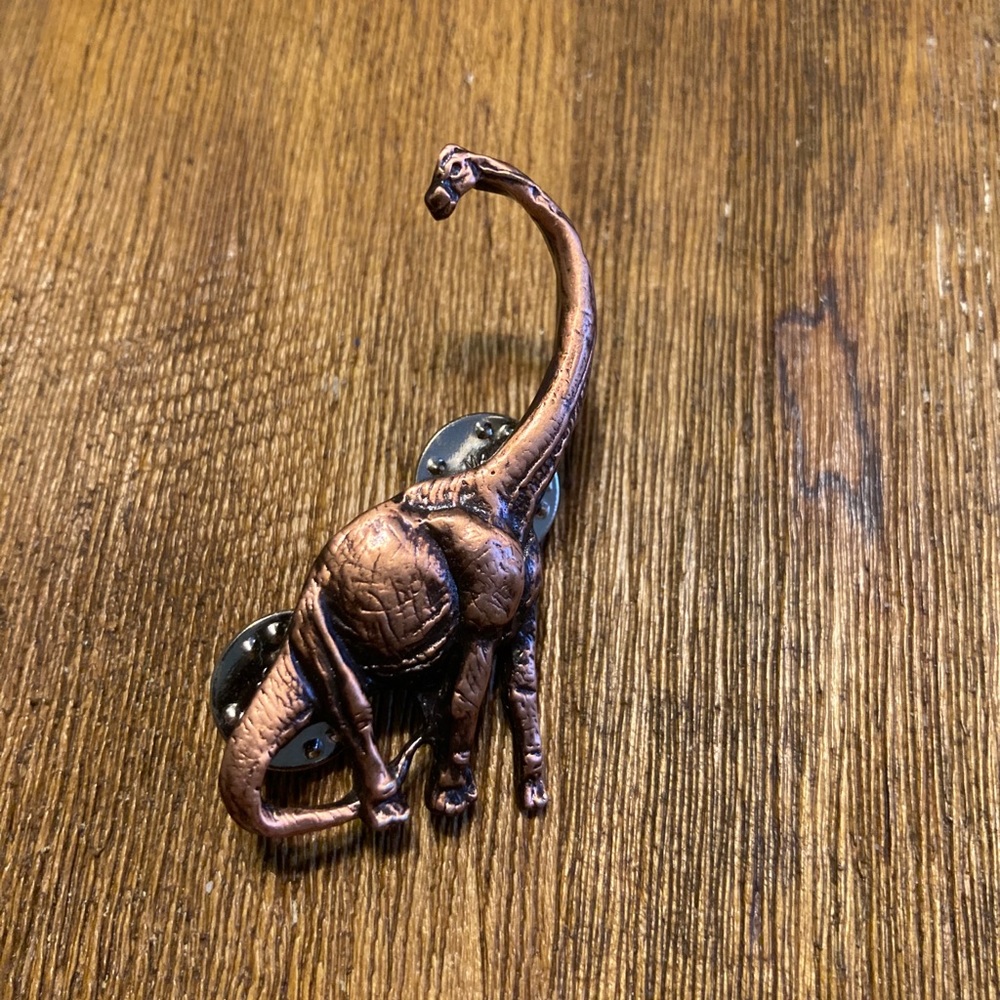 Bronze Brontosaurus Pin
